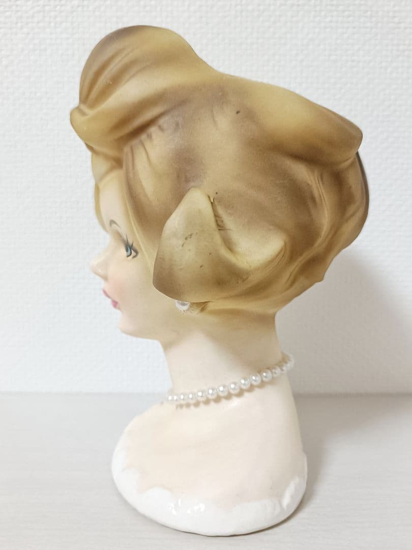 レディ　ヘッドベース　瀬戸ノベルティ　フラワーベース　アメリカンヴィンテージ