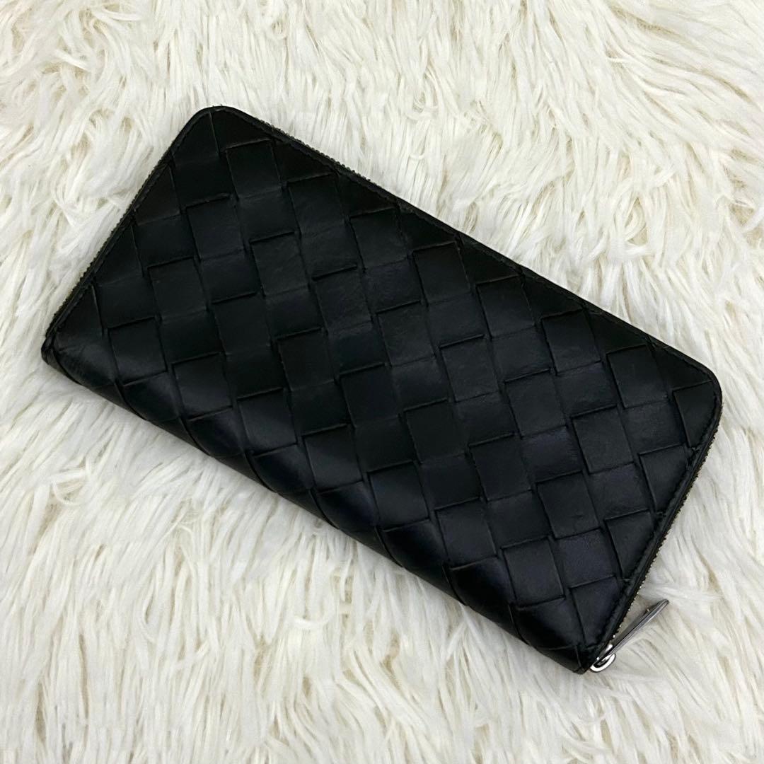 ICチップ内蔵 BOTTEGA VENETA イントレチャート グレー×ピンク