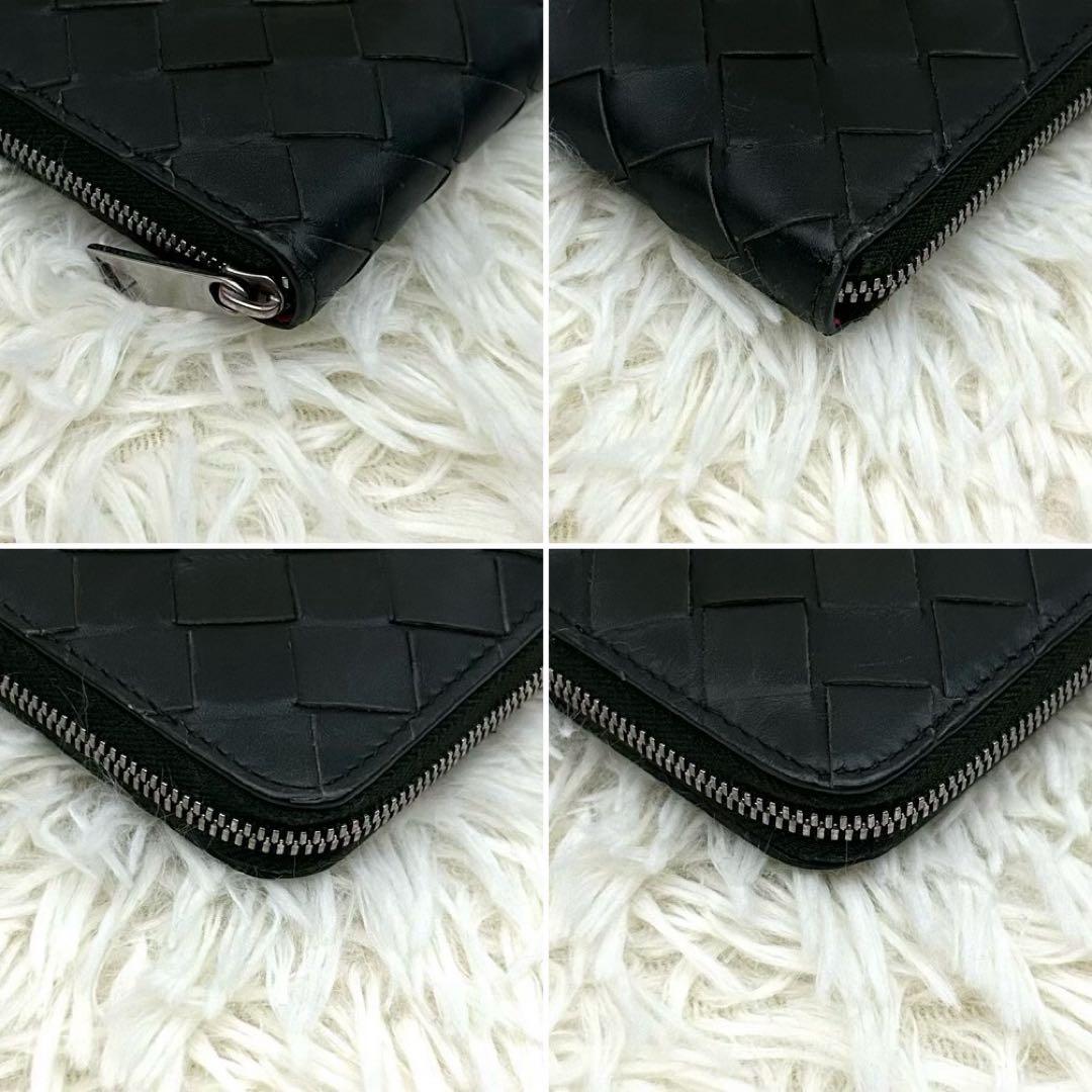 ICチップ内蔵 BOTTEGA VENETA イントレチャート グレー×ピンク