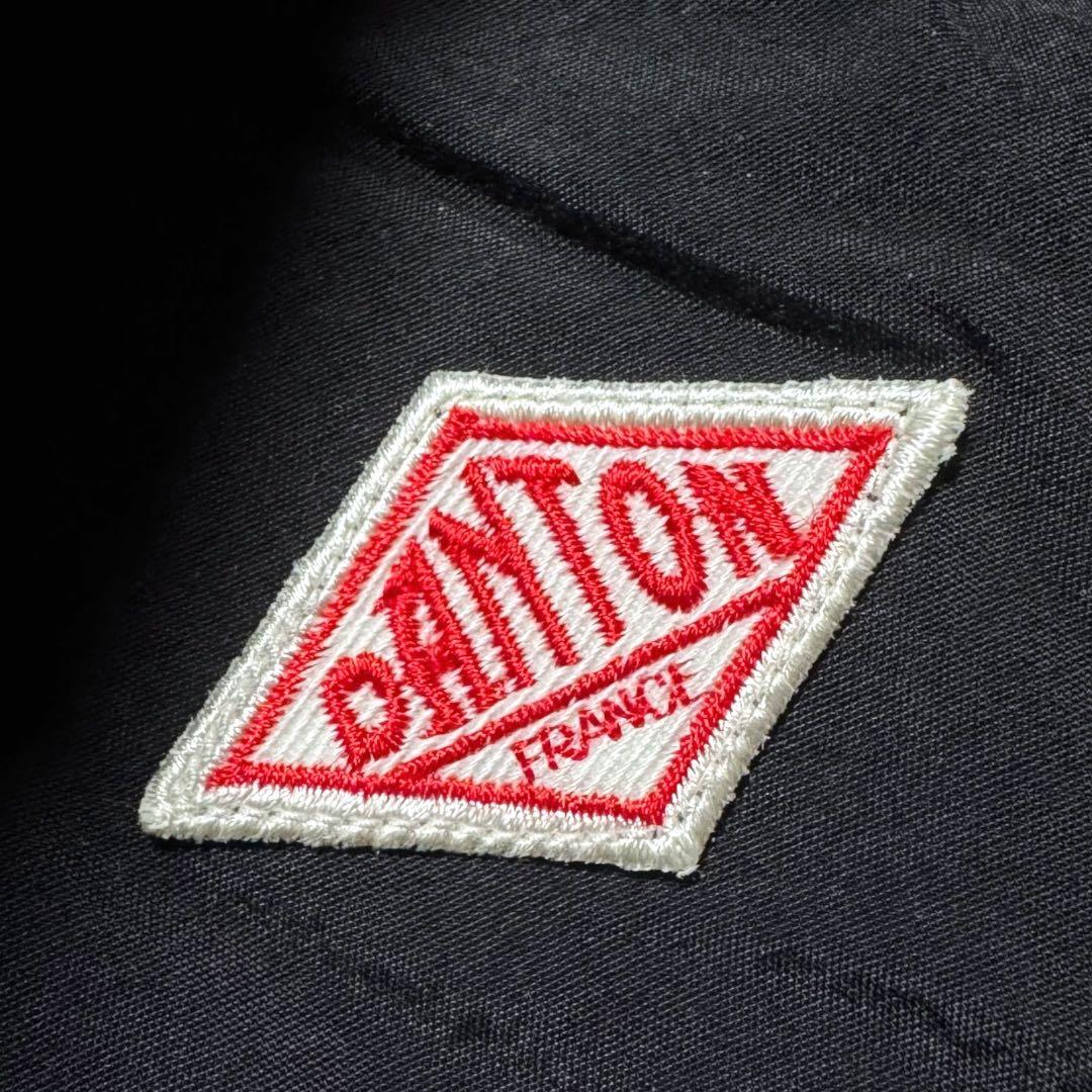 1775◆DANTON ダントン ナイロンコート フード ブラック 36