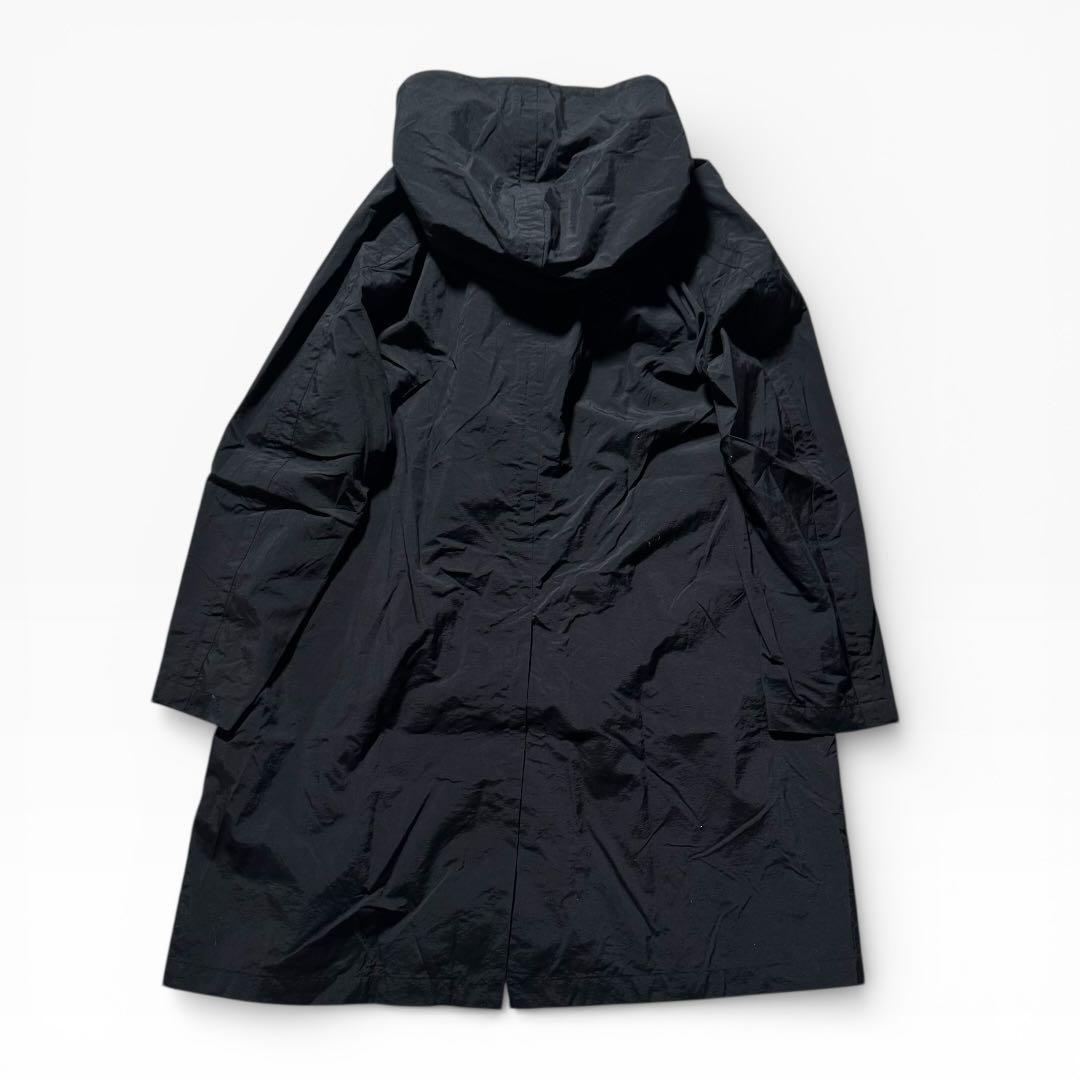1775◆DANTON ダントン ナイロンコート フード ブラック 36