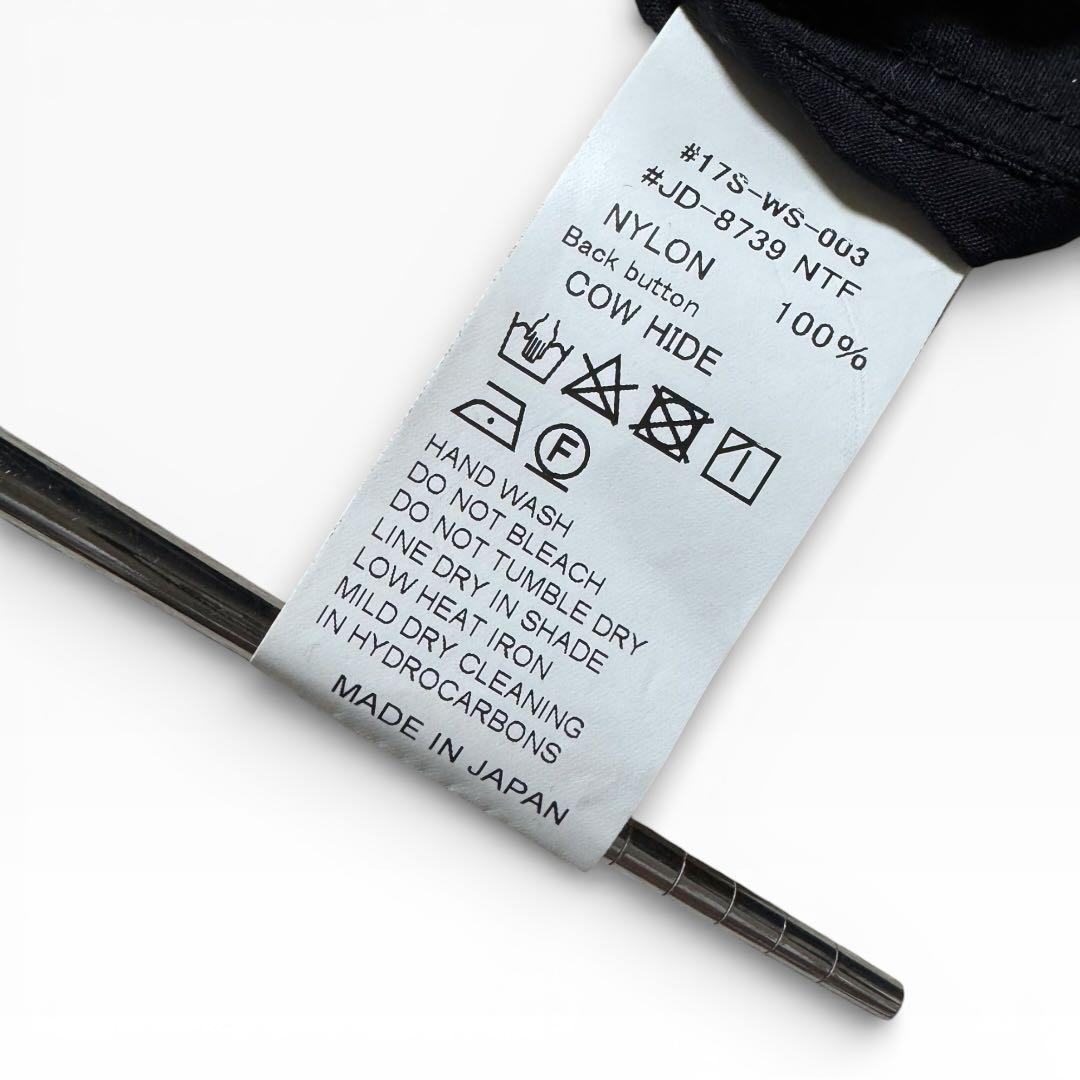 1775◆DANTON ダントン ナイロンコート フード ブラック 36