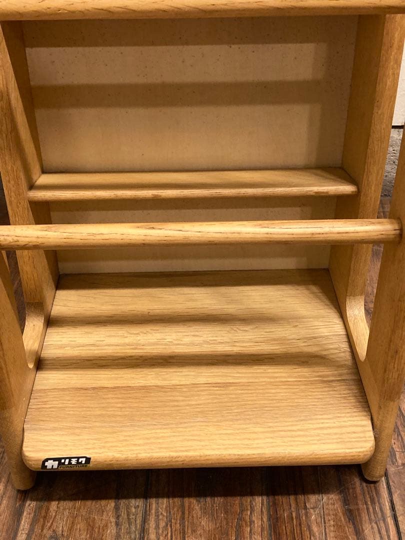 オールドカリモク オーク材 スリッパラック シューズラック 北欧モダン