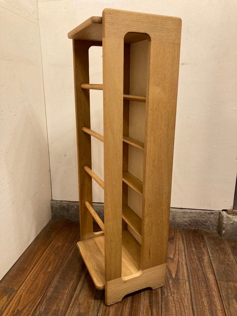 オールドカリモク オーク材 スリッパラック シューズラック 北欧モダン