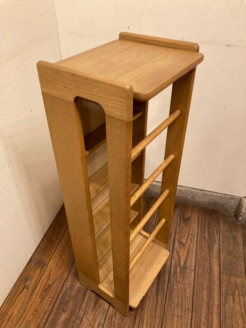 オールドカリモク オーク材 スリッパラック シューズラック 北欧モダン