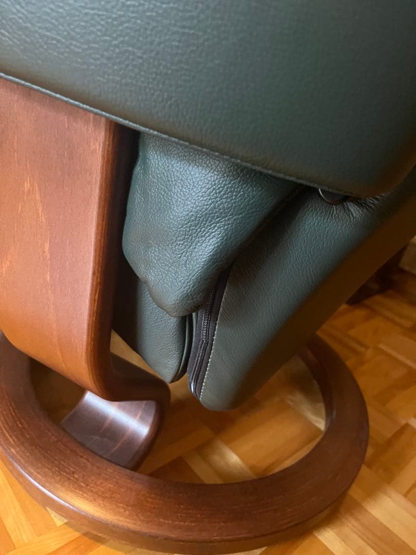 エコーネス　ストレスレスチェア＆オットマン・本革・EKORNES グリーン