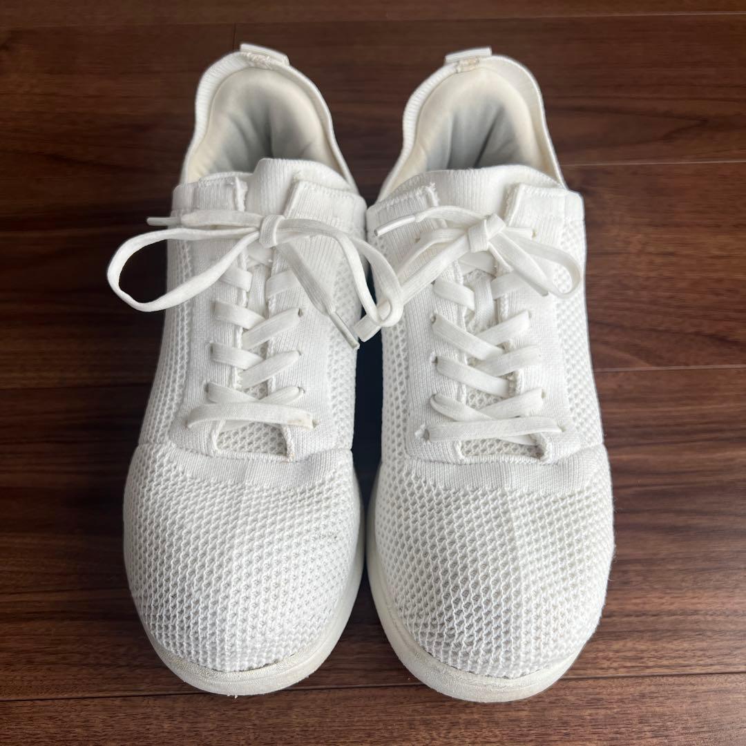 ラクバキ　ソフトスニーカー　ホワイト　L 23.5cmから24cm