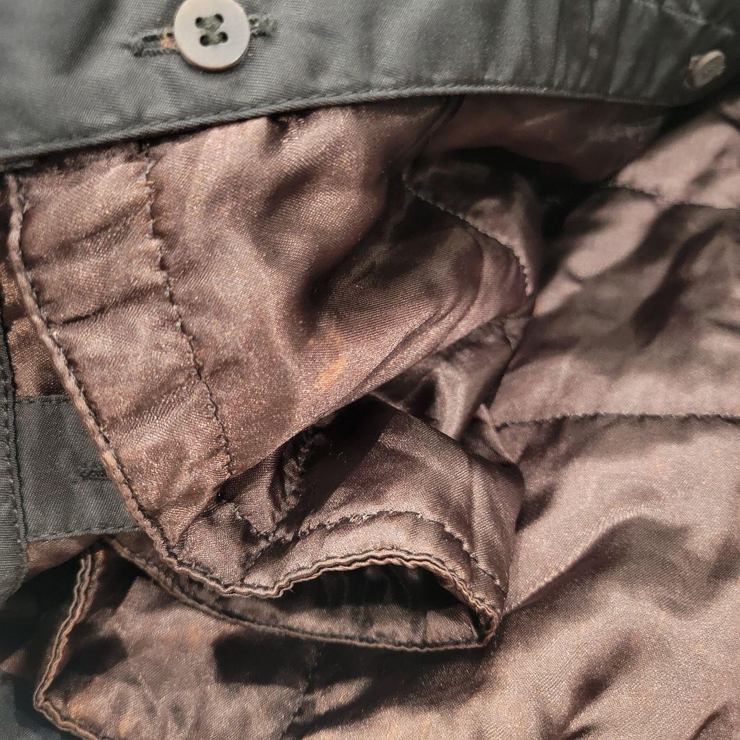 PRADA　ブラウン　ロングコート　裏地キルティング　トレンチコート