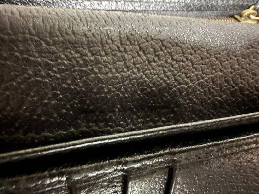 【正規品】GUCCI ブラックレザー 長財布 GGロゴ