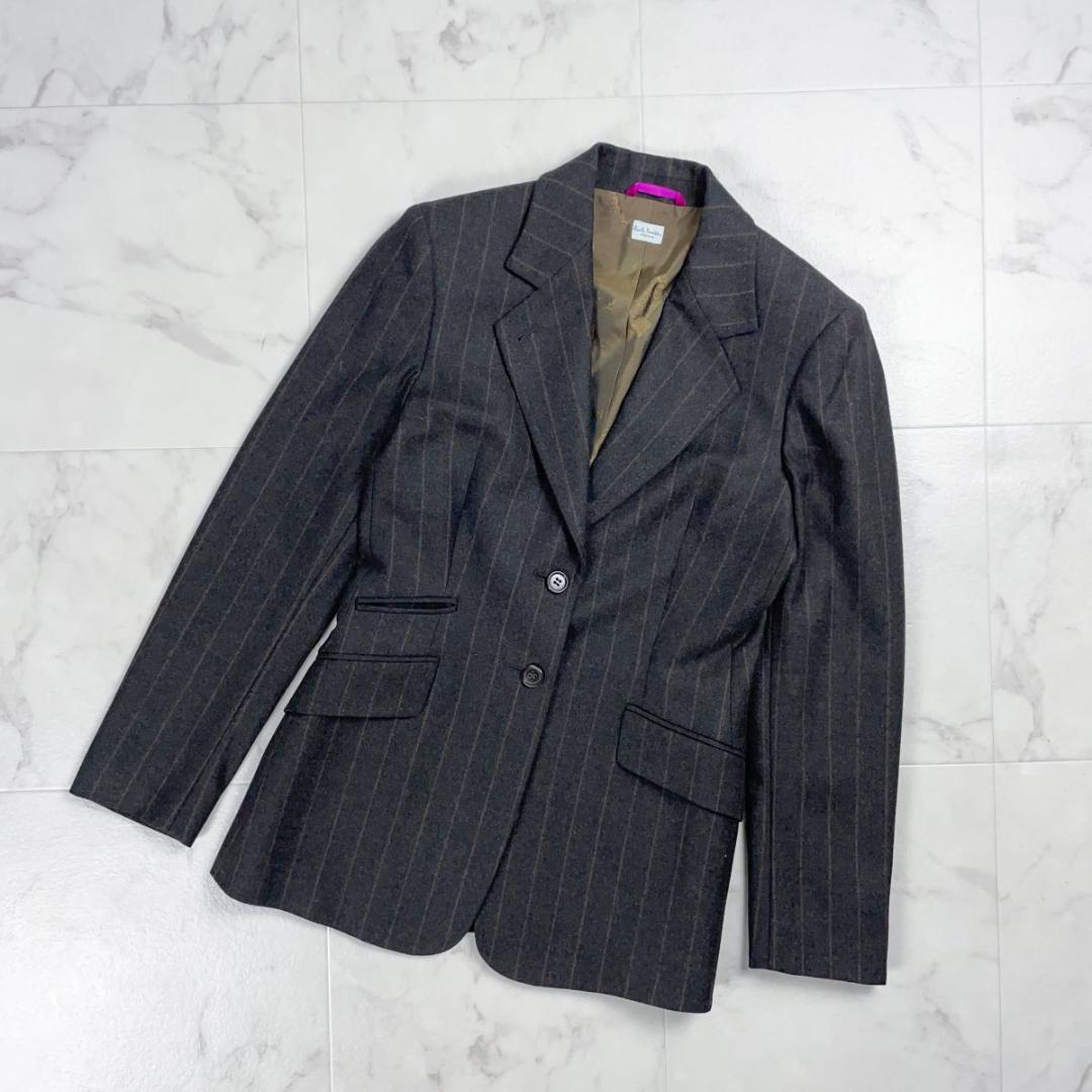 ポールスミス ストライプセットアップスーツ ブラウン サイズ40*GD363