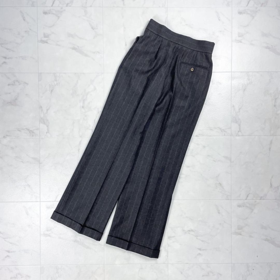 ポールスミス ストライプセットアップスーツ ブラウン サイズ40*GD363