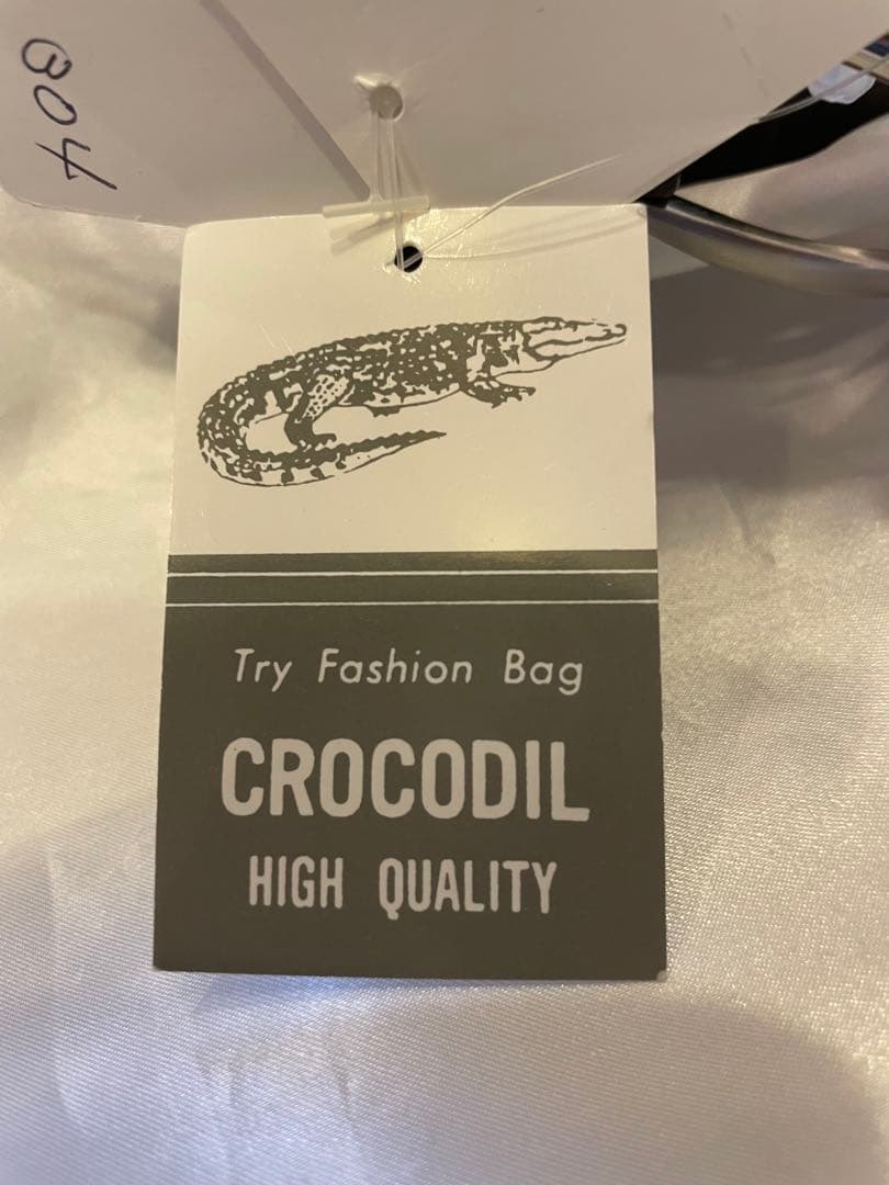 未使用★リアルクロコダイル ベルト マット ダークブラウン