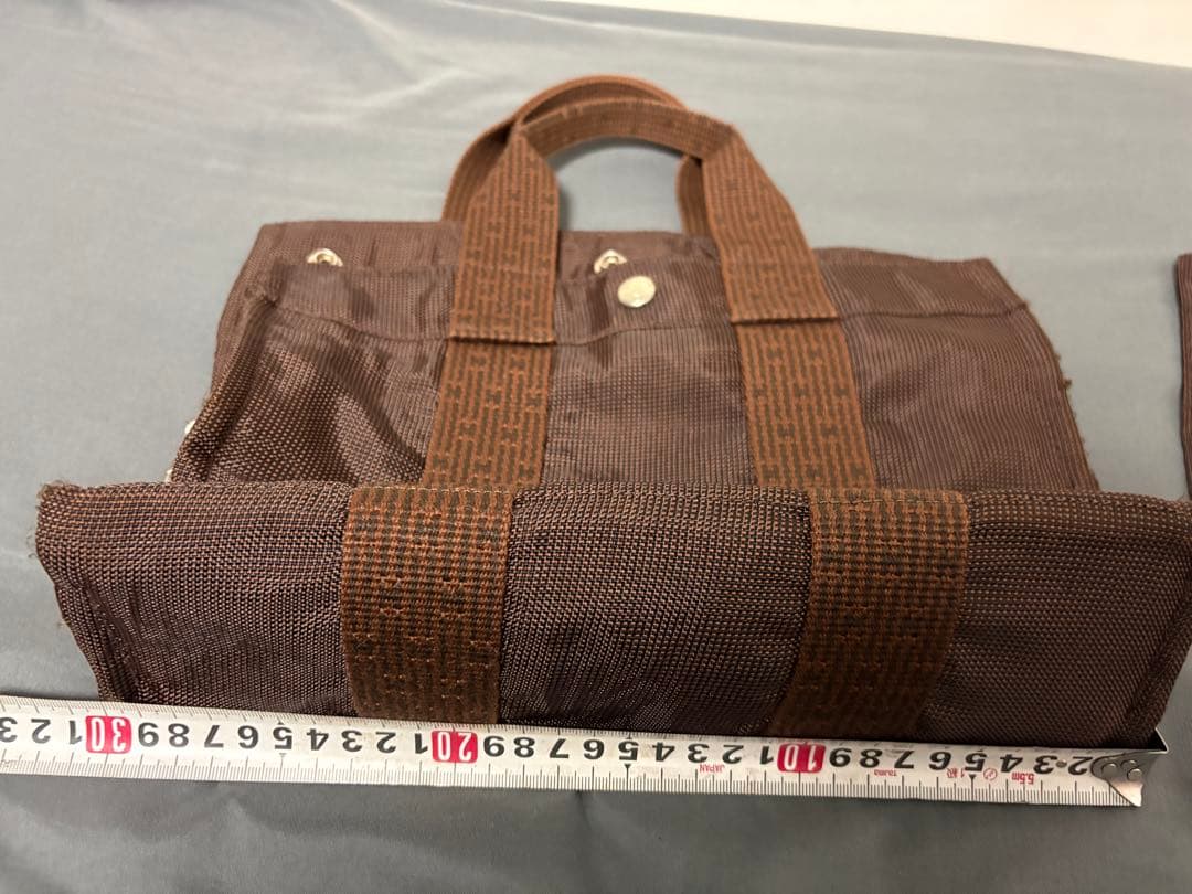 こ*ち様 エルメス エールラインMMトートバッグ　グレー＆ 茶色のセット