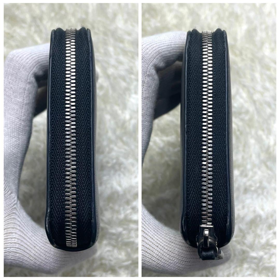 バレンシアガ 長財布 ラウンドファスナー エブリデイ レザー ブラック