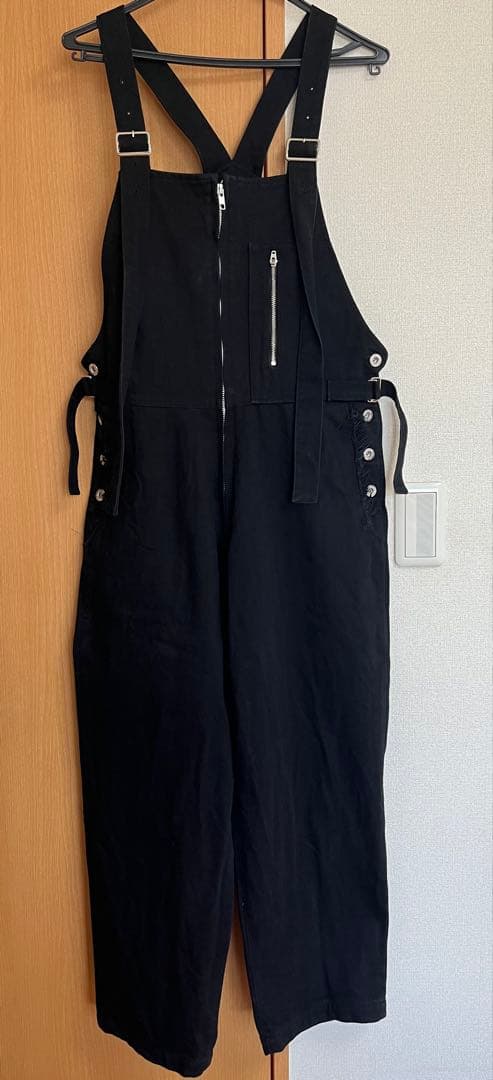LIMI feu デニムオーバーオール(黒)