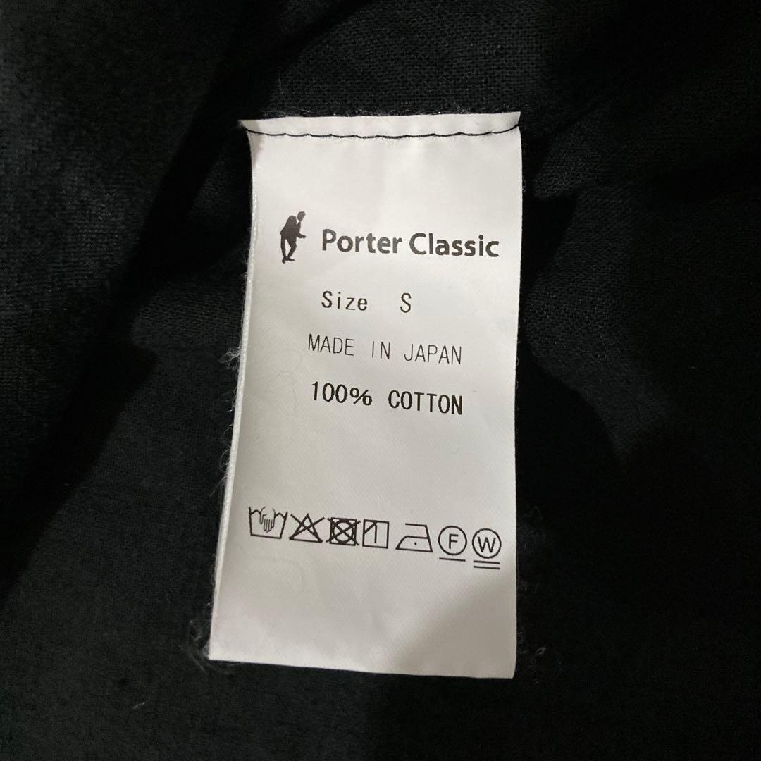 Porter Classic ロールアップシャツ ブラック S