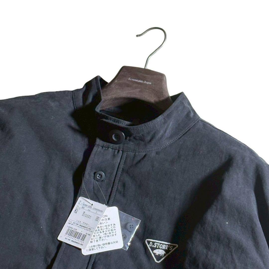 新品/タグ付き■ drug store's ステンカラーコート　紺　キルティング