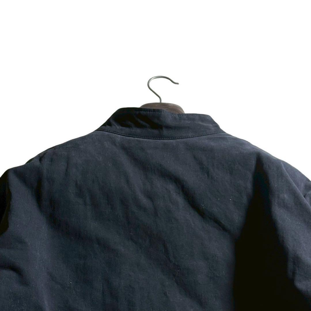 新品/タグ付き■ drug store's ステンカラーコート　紺　キルティング