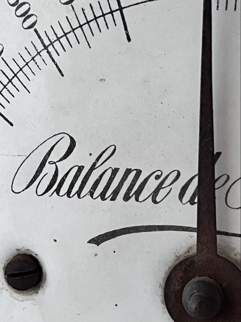 【美品】フランスアンティーク 鋳物製のスケール