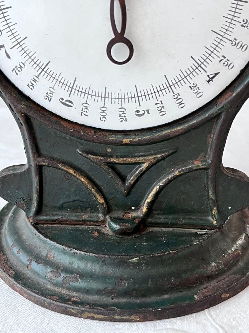 【美品】フランスアンティーク 鋳物製のスケール