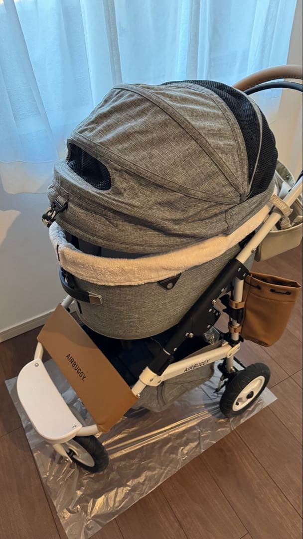 5000円引き【カバー＆バッグ付き】エアバギーDOME 3 グレー