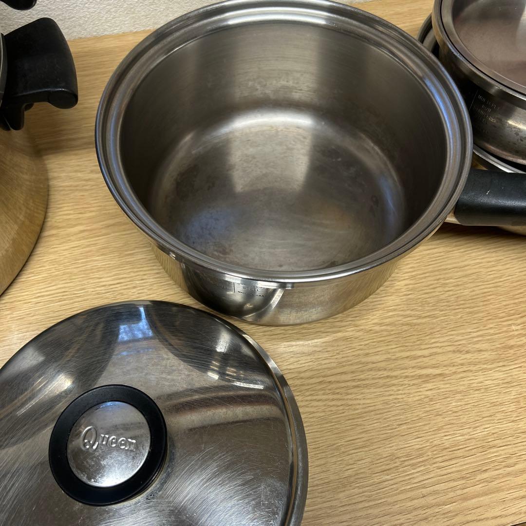 【Amway/アムウェイ】Queen まとめフライパン鍋ロングハンドル新品付き