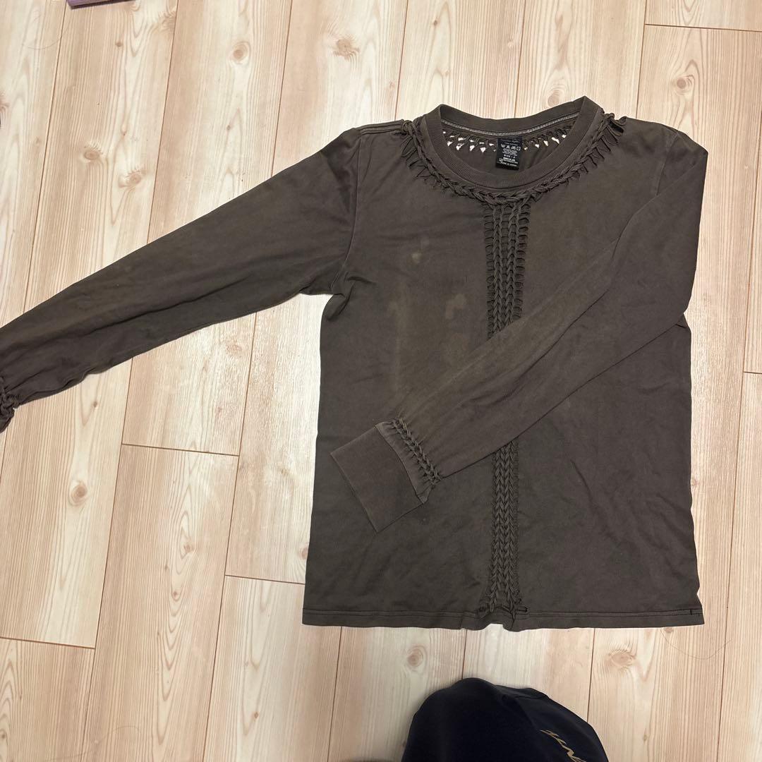 ナンバーナイン　編み込みロンT