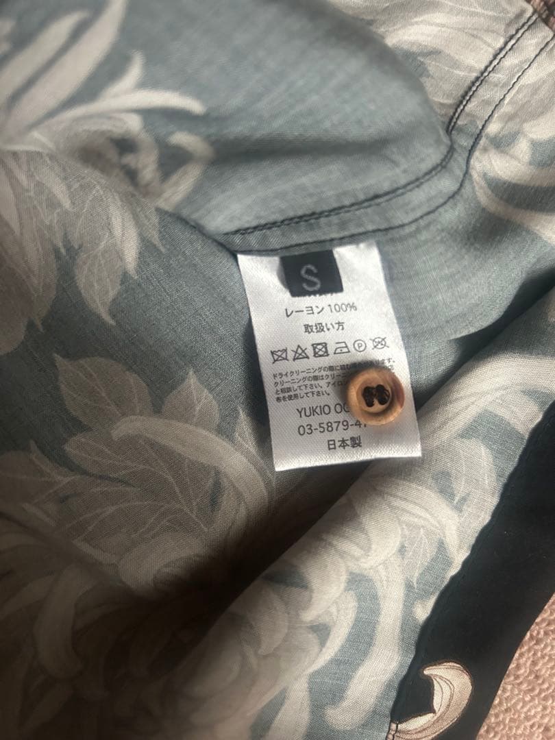 k*様 信州まなぶ×YUKIO OGAWA 菊総柄シャツ