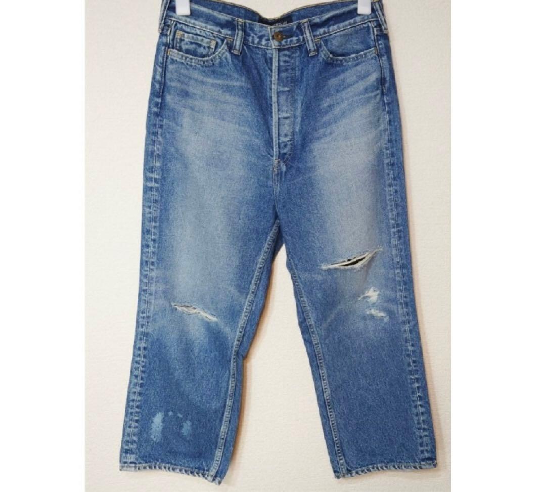 パンツ 01 MADISONBLUE CRASHED SAROUEL PANTS 38