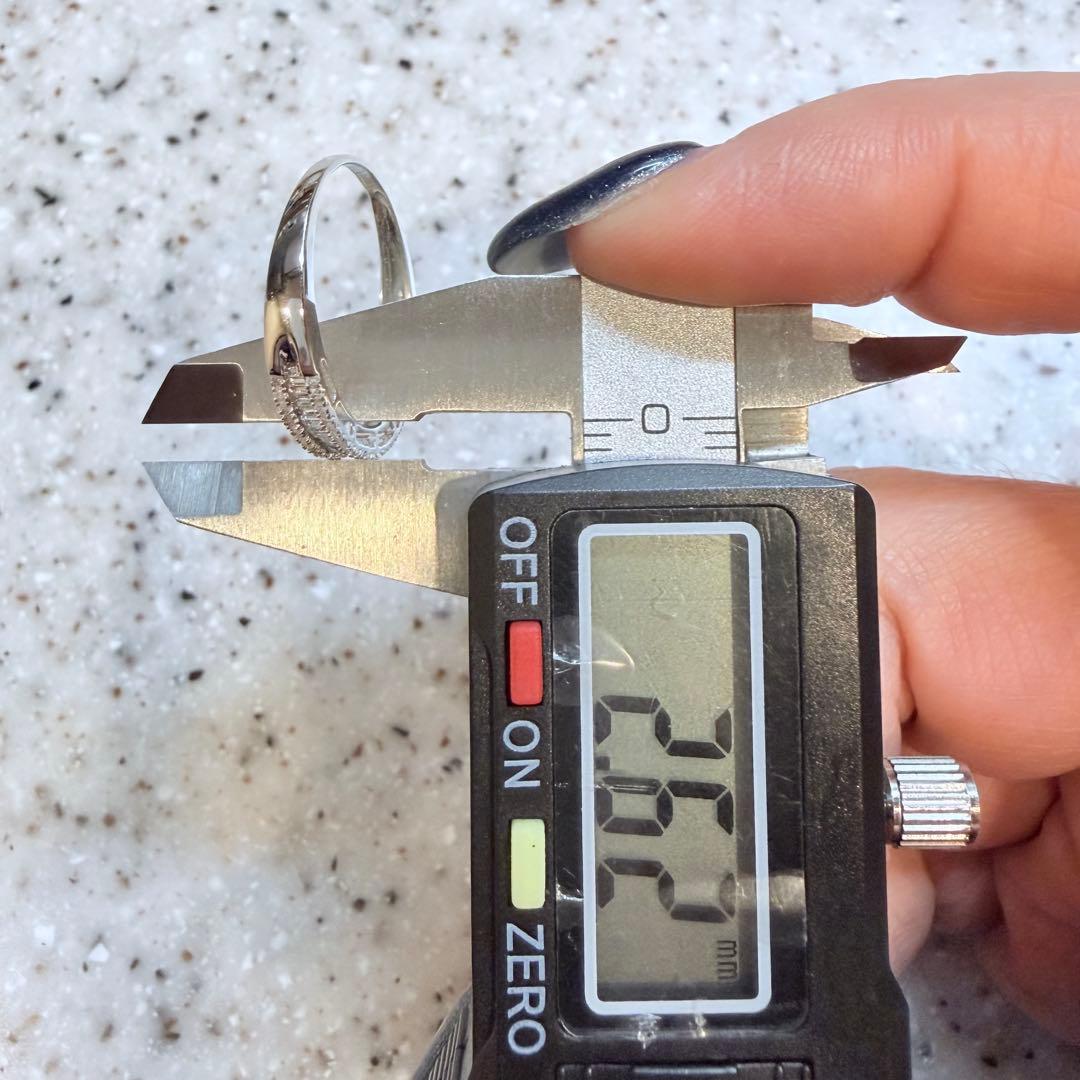 鑑別付 DEFカラー バケットダイヤモンド K18WG D0.2ct