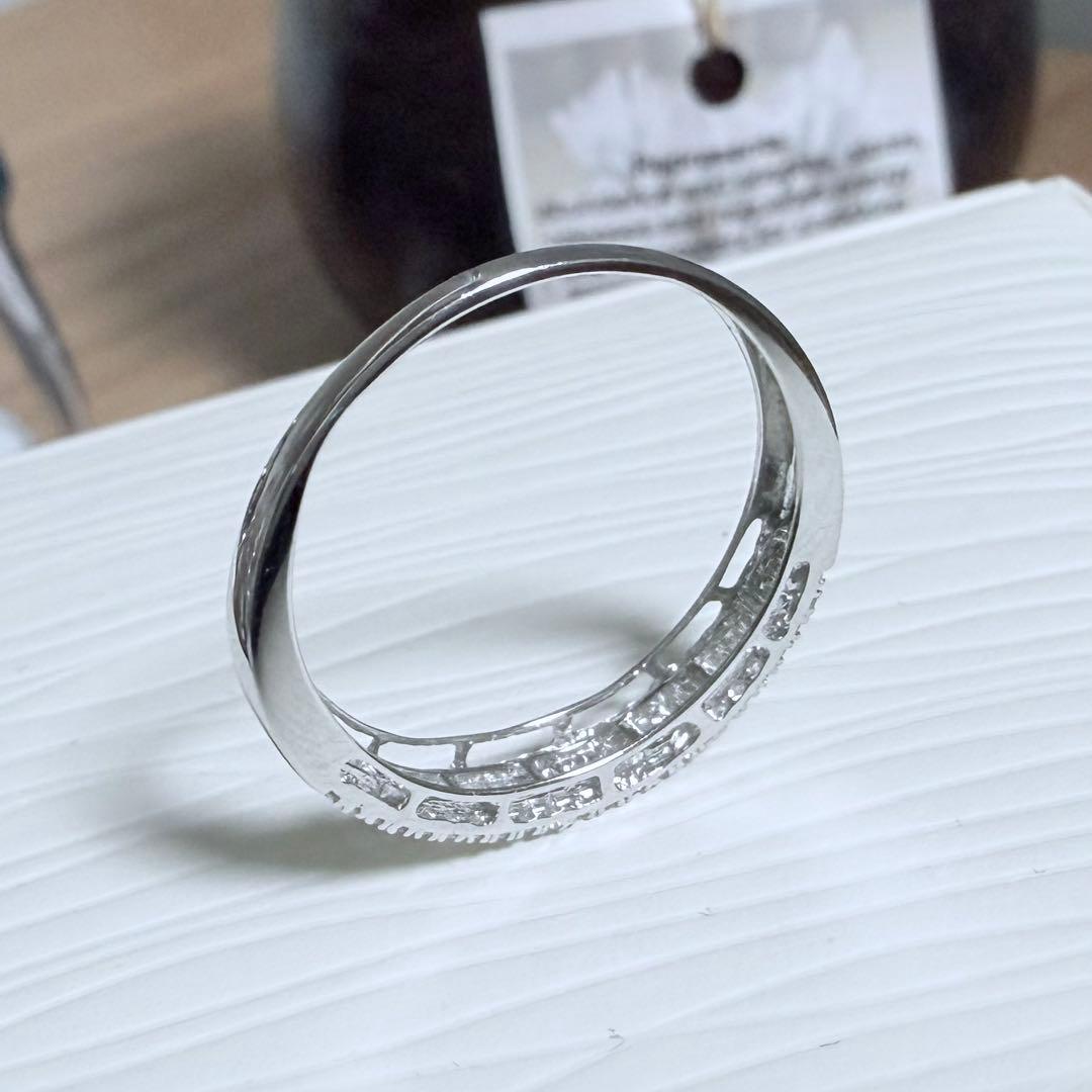 鑑別付 DEFカラー バケットダイヤモンド K18WG D0.2ct