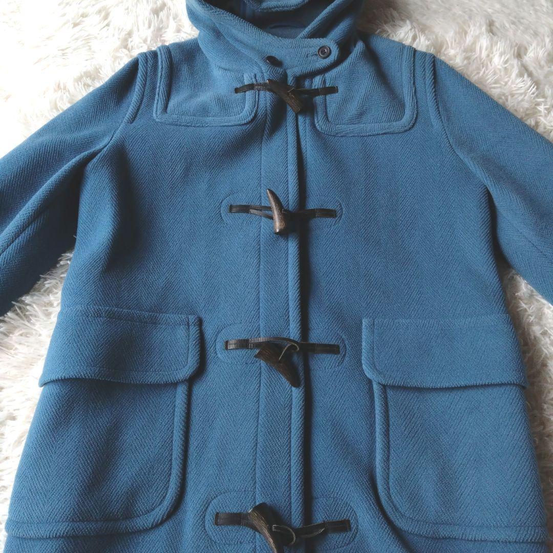 【希少】オールドイングランド ダッフルコート ヘリンボーン ロング丈 ブルー