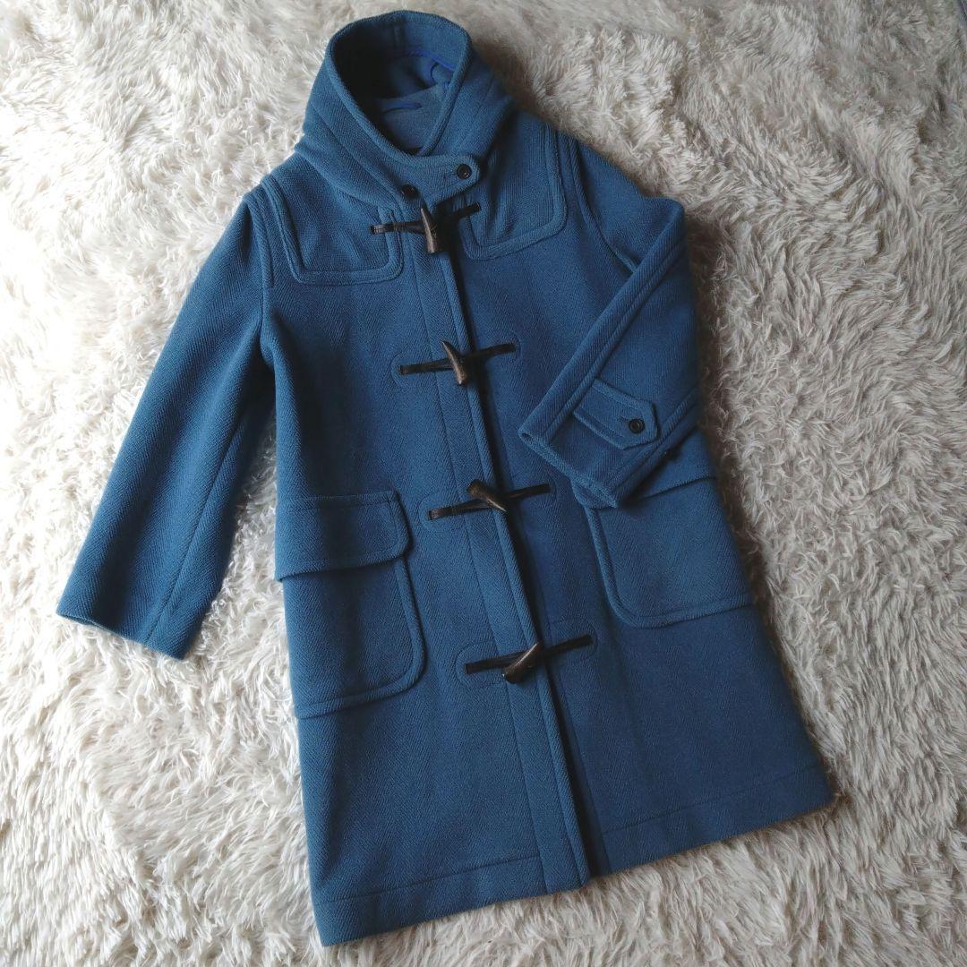 【希少】オールドイングランド ダッフルコート ヘリンボーン ロング丈 ブルー