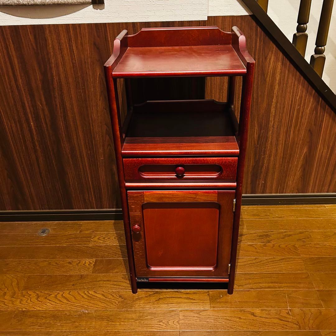 【良品】カリモクkarimoku コロニアル 電話台 チェスト キャビネット