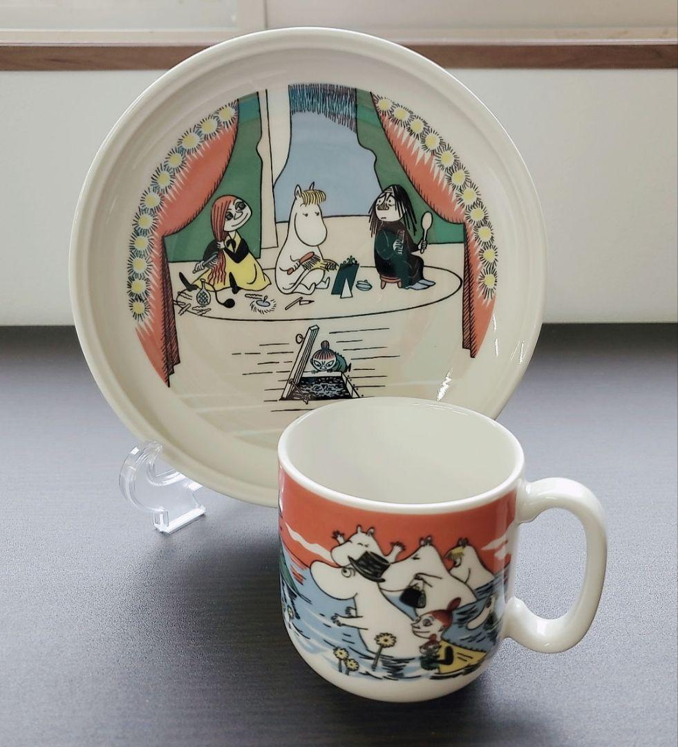 アラビア 【ムーミンチルドレンセット 】「ムーミン谷の夏まつり」 廃盤　希少