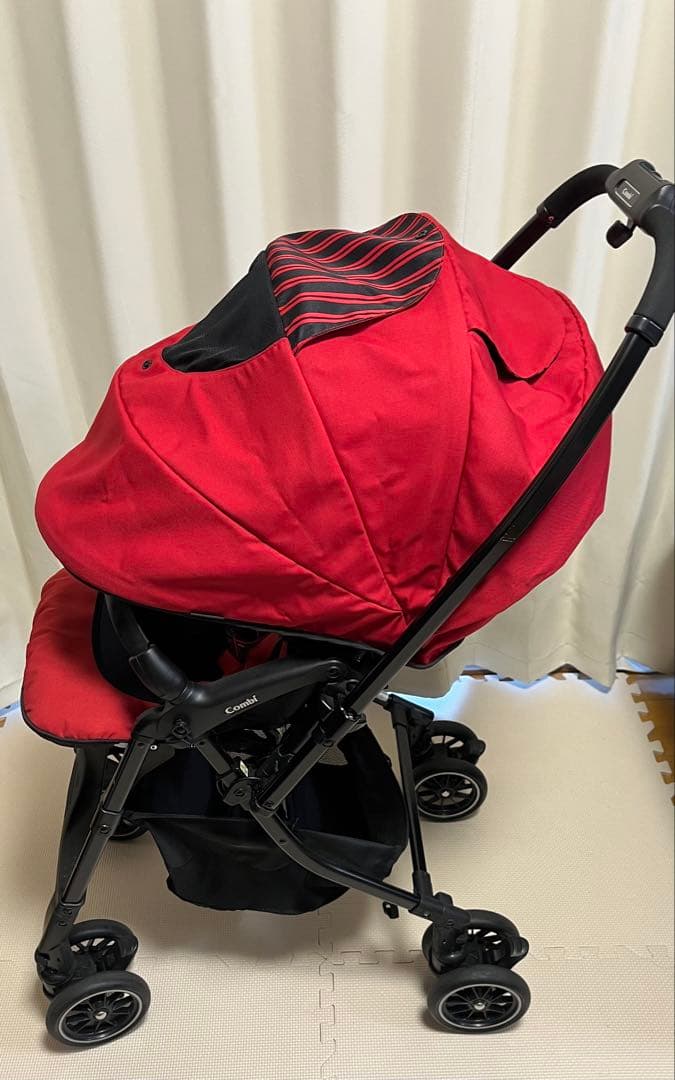 Combi メチャカルハンディ オート4キャス ベビーカー レッド