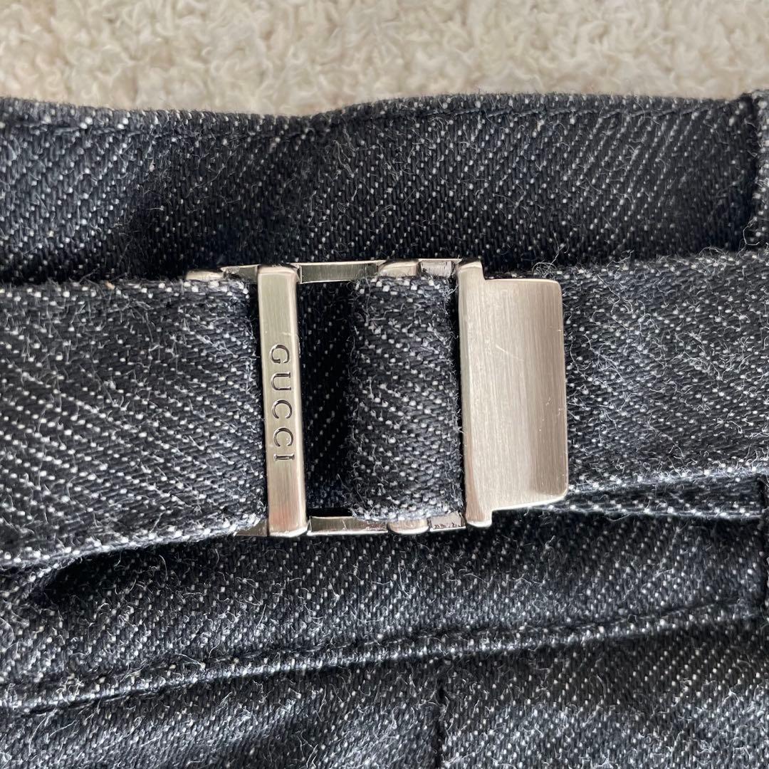 【専用】GUCCI デニムパンツ　ブラック　ストレート