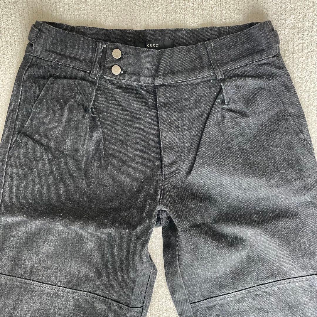 【専用】GUCCI デニムパンツ　ブラック　ストレート