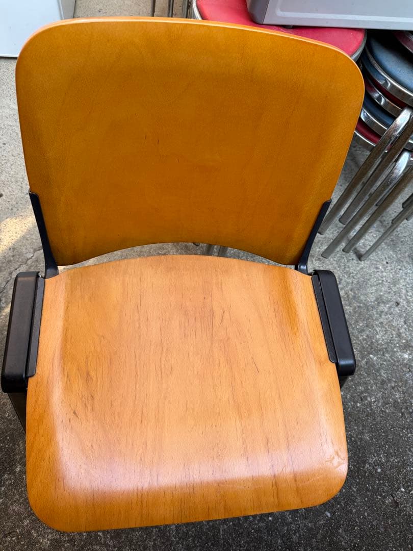 KOKUYO velca 木製チェア 2脚セット 会議椅子 スタッキング L/O