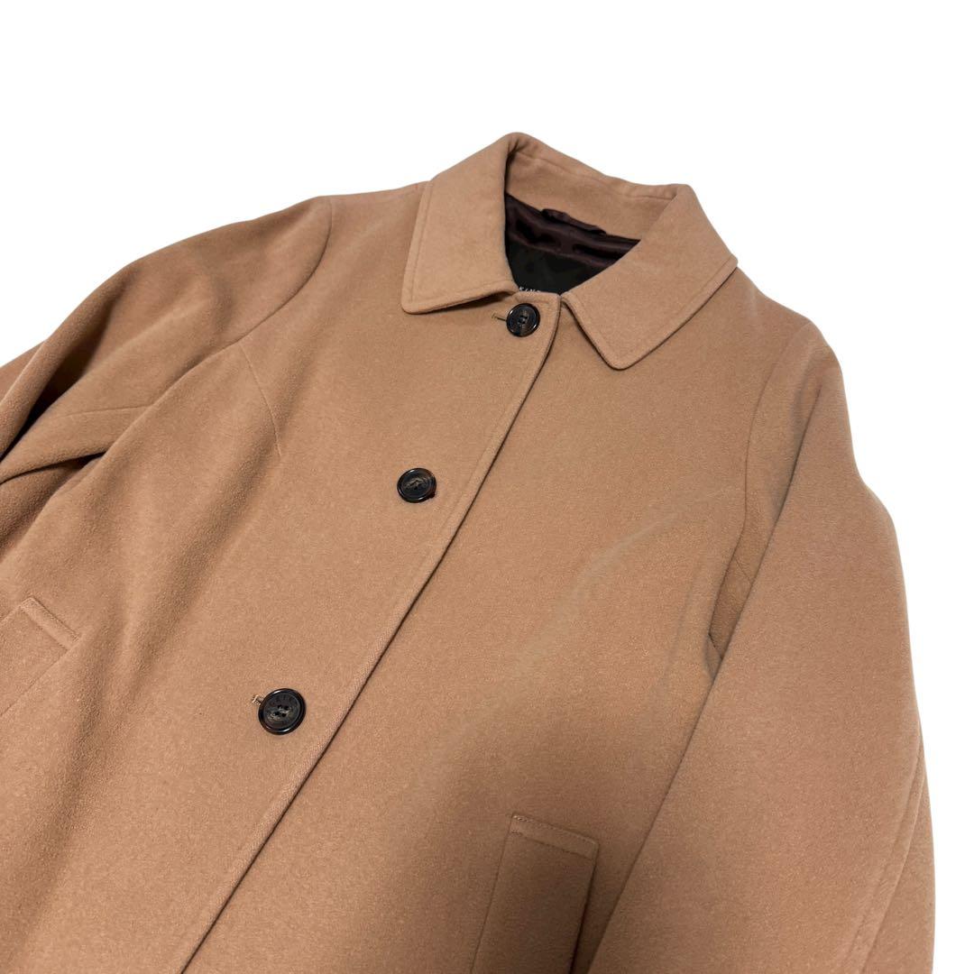 美品 マッキントッシュロンドン メルトン　ロングステンカラーコート キャメル44