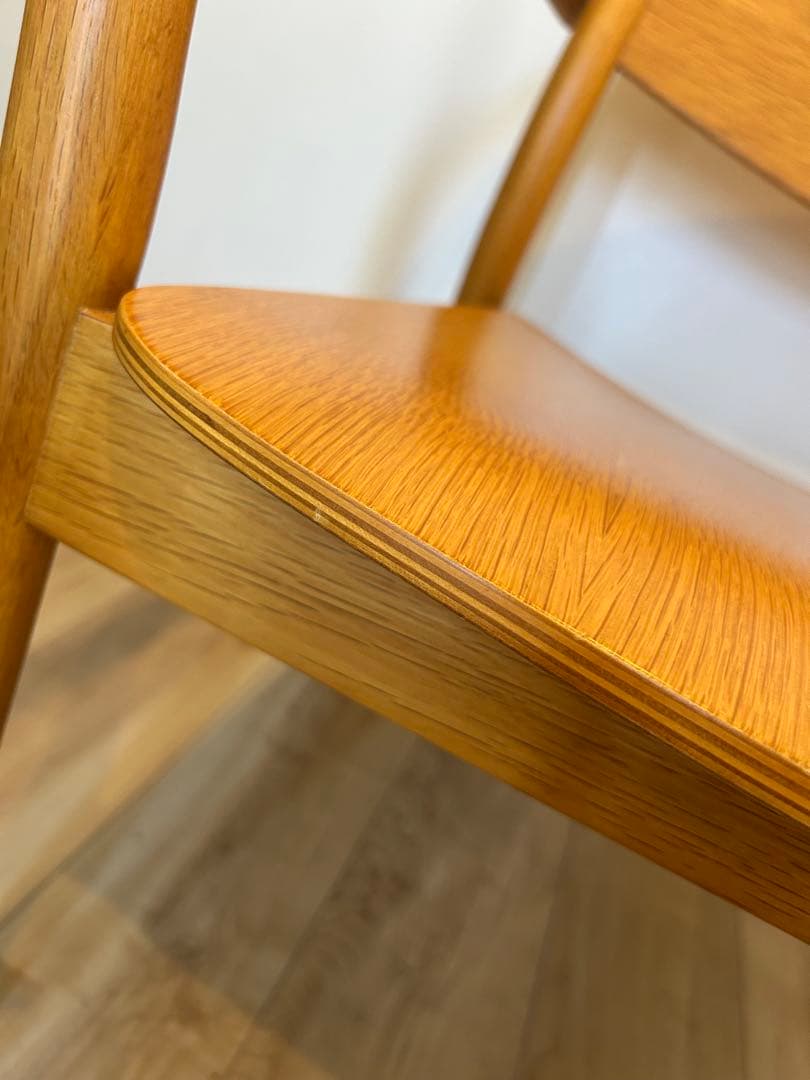 椅子　無印良品　ラウンジチェアー　木製アームチェア ナチュラルウッド　1脚