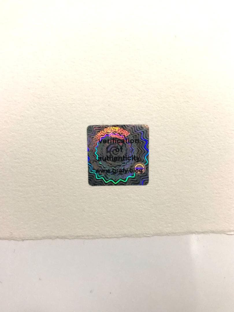 【模写】限定100部証明書 Andy Warhol One Blue Pussy