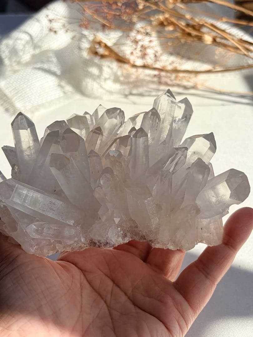 透明感◎ 聖美☆結晶♡ヒマラヤ山脈マニカラン水晶　クラスター