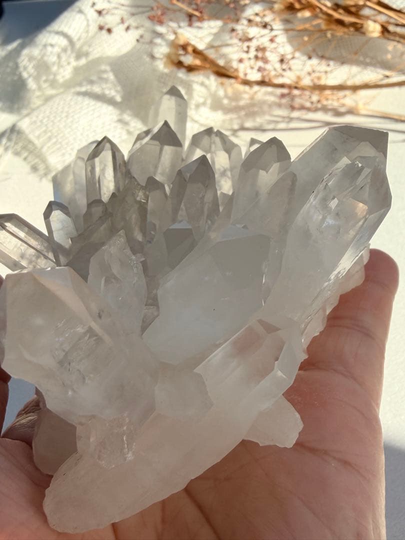 透明感◎ 聖美☆結晶♡ヒマラヤ山脈マニカラン水晶　クラスター