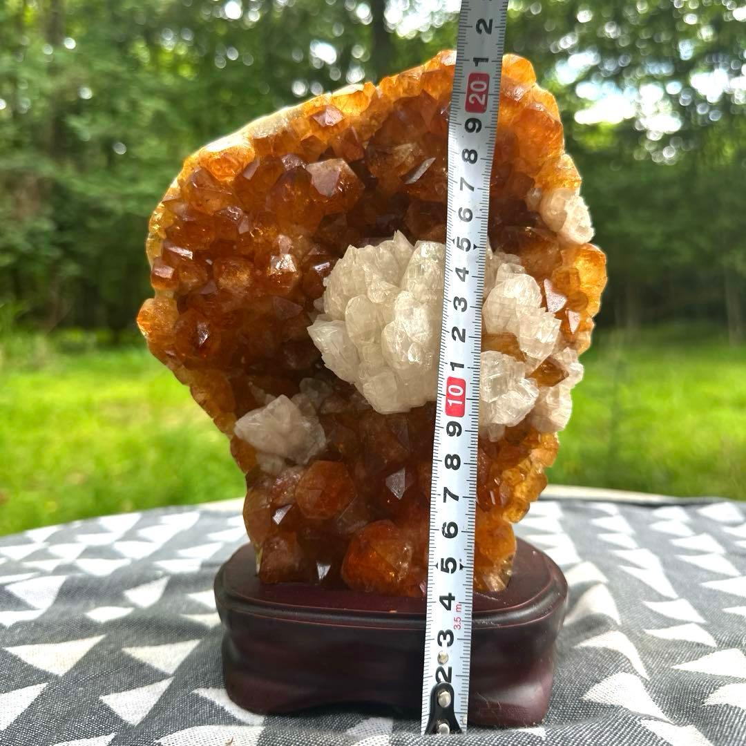 特価　カルサイトインシトリンクラスター　23