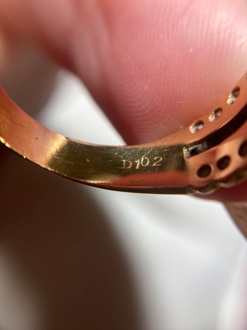 k18 サファイアリング　#12