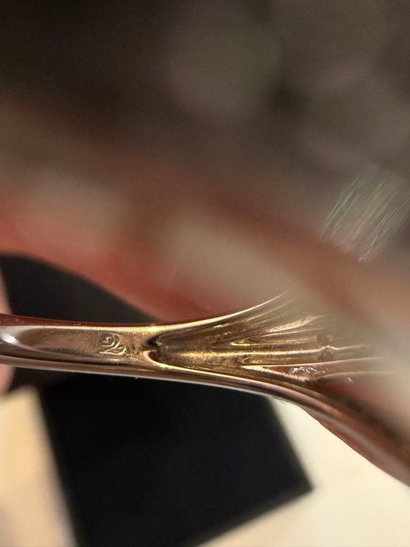 K14 ブルーダイヤモンド　デザイン　リング　12号