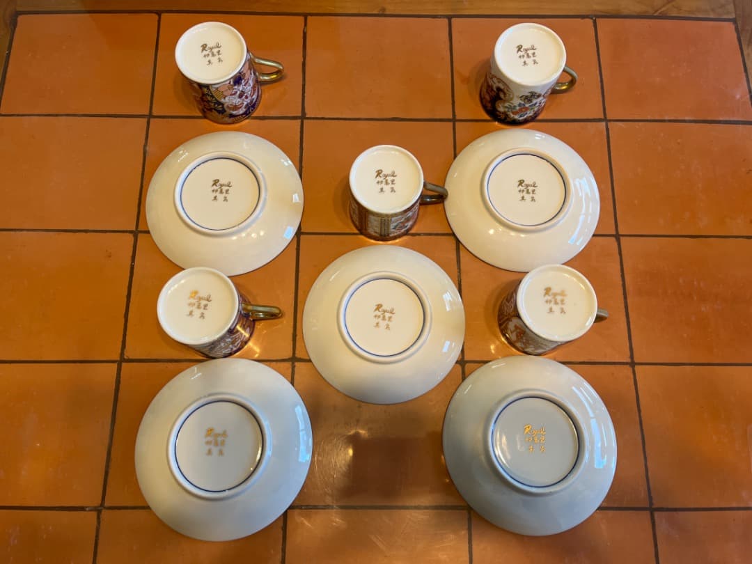 ロイヤル伊万里コーヒーカップセット