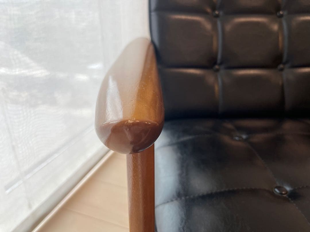 【カリモク60】Kチェア　1シーター　スタンダードブラック