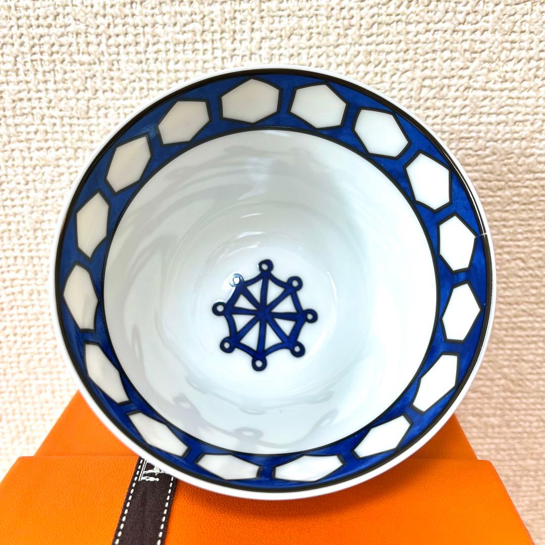 【廃盤 新品】エルメス ブルーダイユール ラージボウル No.3